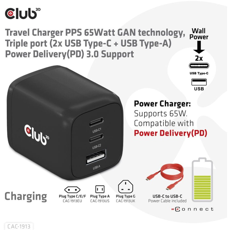 Club 3D Club 3D Reislader 65W GaN