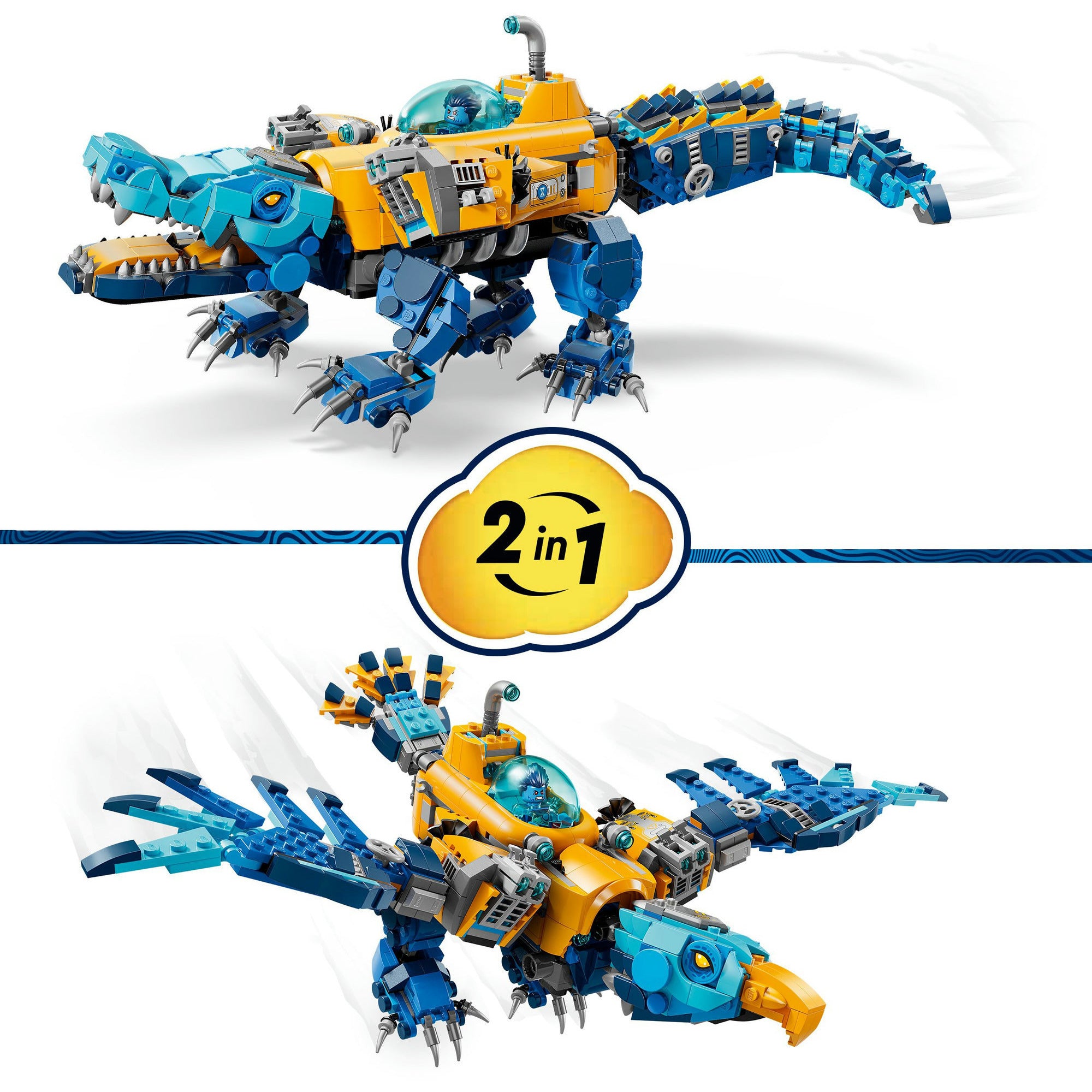 Lego dreamzzz - 71512 - krokodilonderzeeër - speelset met droomfiguren
