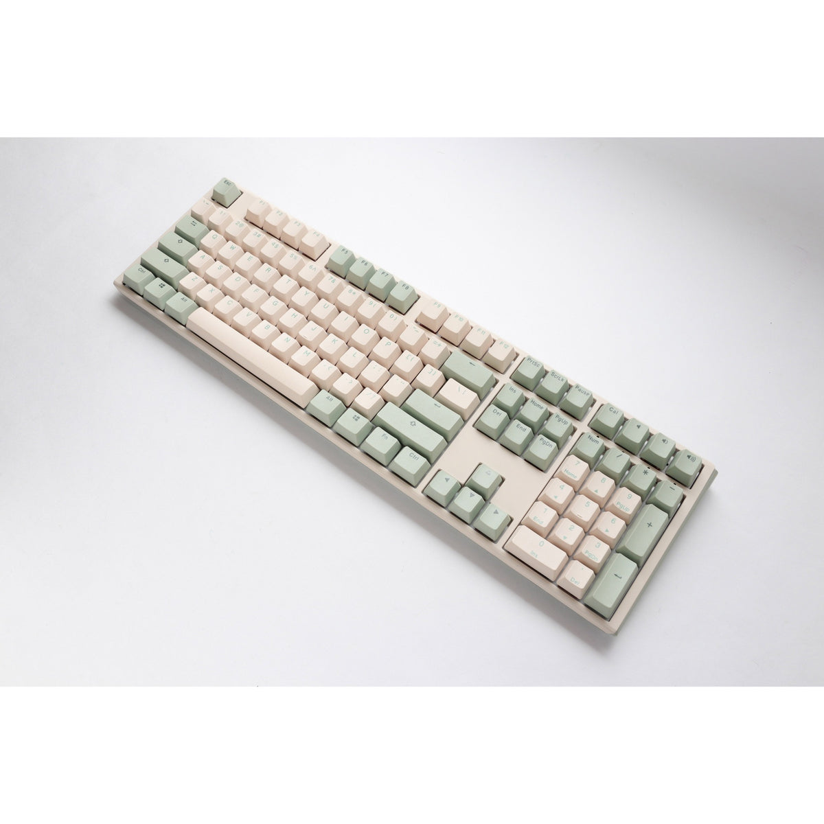 Ducky One 3 Matcha, keyboard (cream green, US layout, Cherry MX Brown, PBT double shot, hot-swap)