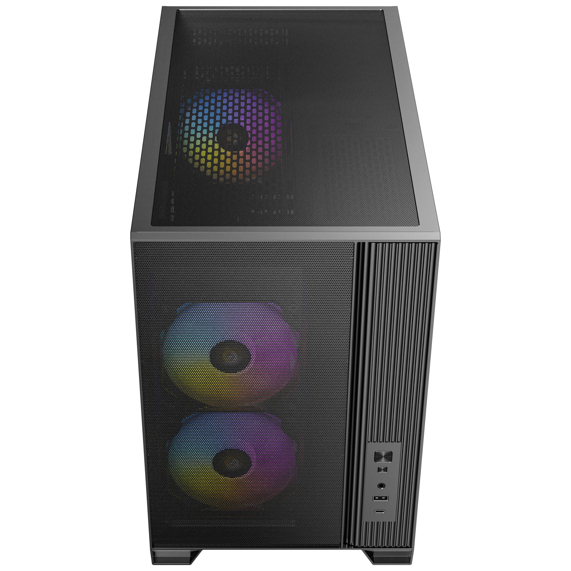 Antec flux m mini tower behuizing (zwart | 1x usb-a | 1x usb-c | tempered glass)