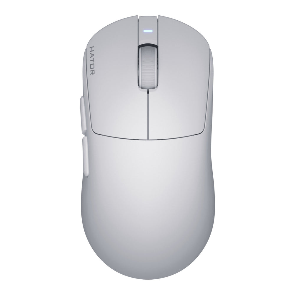 Hator quasar 3s ultima 8k wireless gaming muis (wit, 30 000 dpi, 2.4 ghz bluetooth usb)