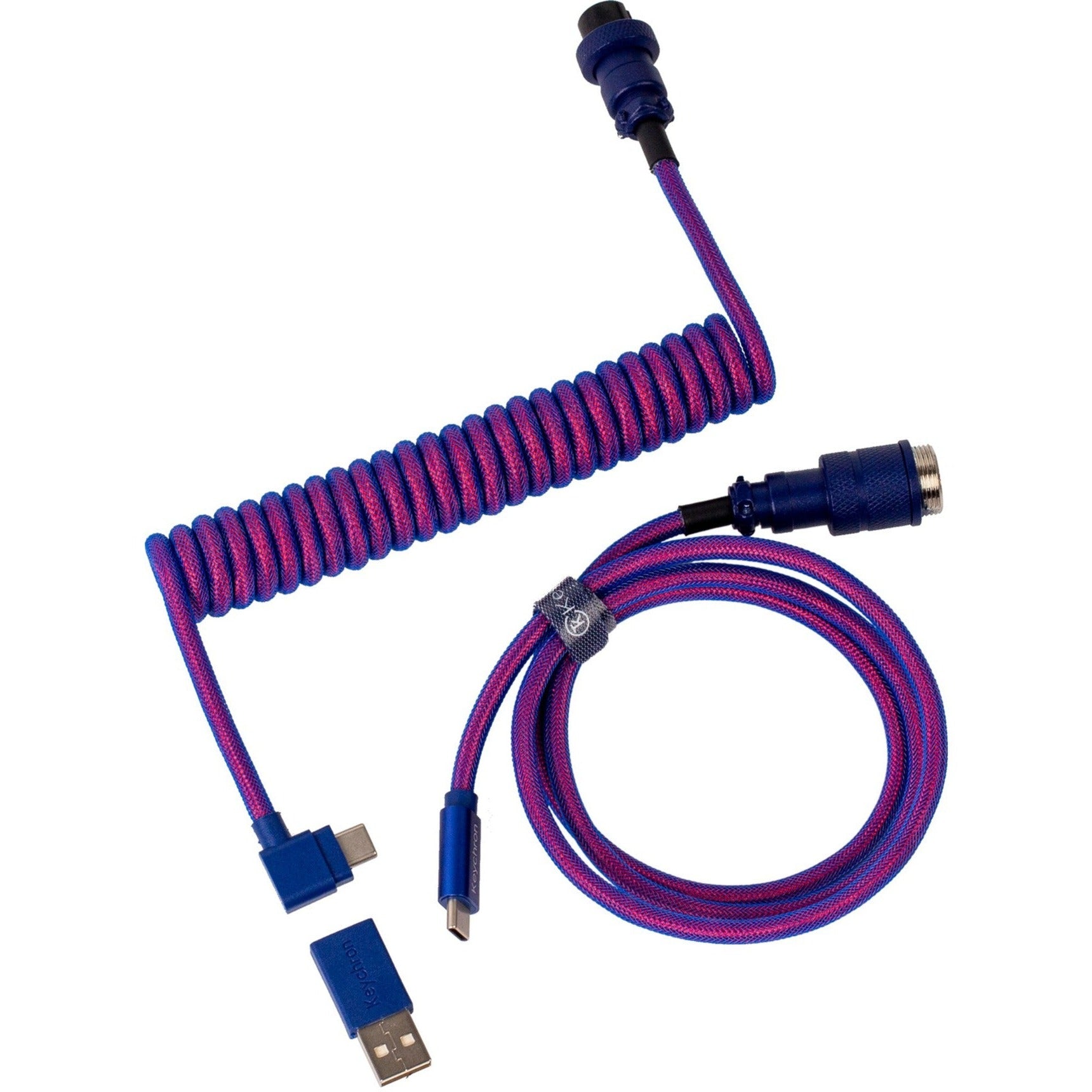 Keychron Keychron Premium opgerolde pilotenkabel, schuin