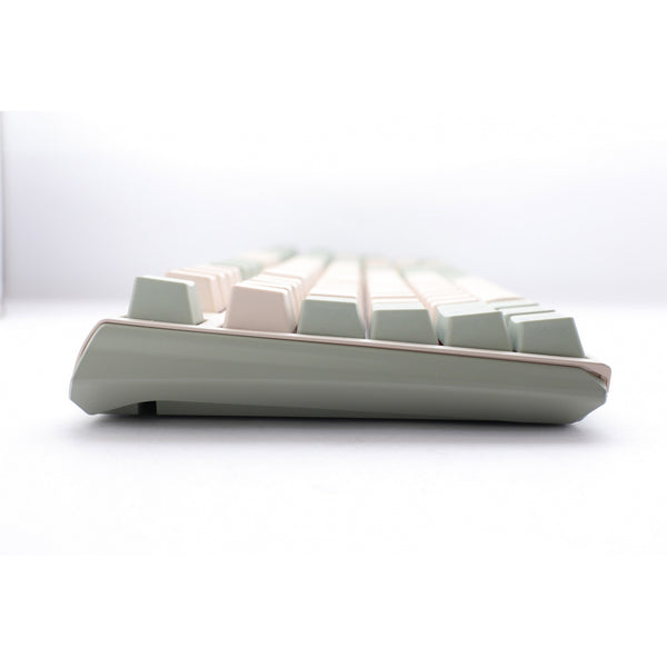 Ducky one 3 matcha tkl mechanisch toetsenbord (crème, us lay-out (qwerty), cherry mx blue, 80% (tkl), pbt double shot, hot swap)