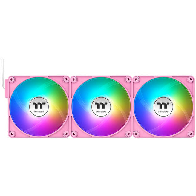 Thermaltake ct120 ex reverse argb sync pc cooling fan pink (3-fan pack) case fans (pink, 3 stuks, 120 x 120 x 25 mm, pwm)