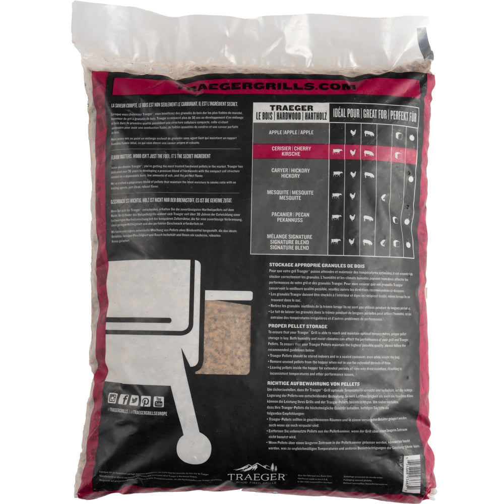Traeger pellets van hardhout kers brandstof (9 kg)