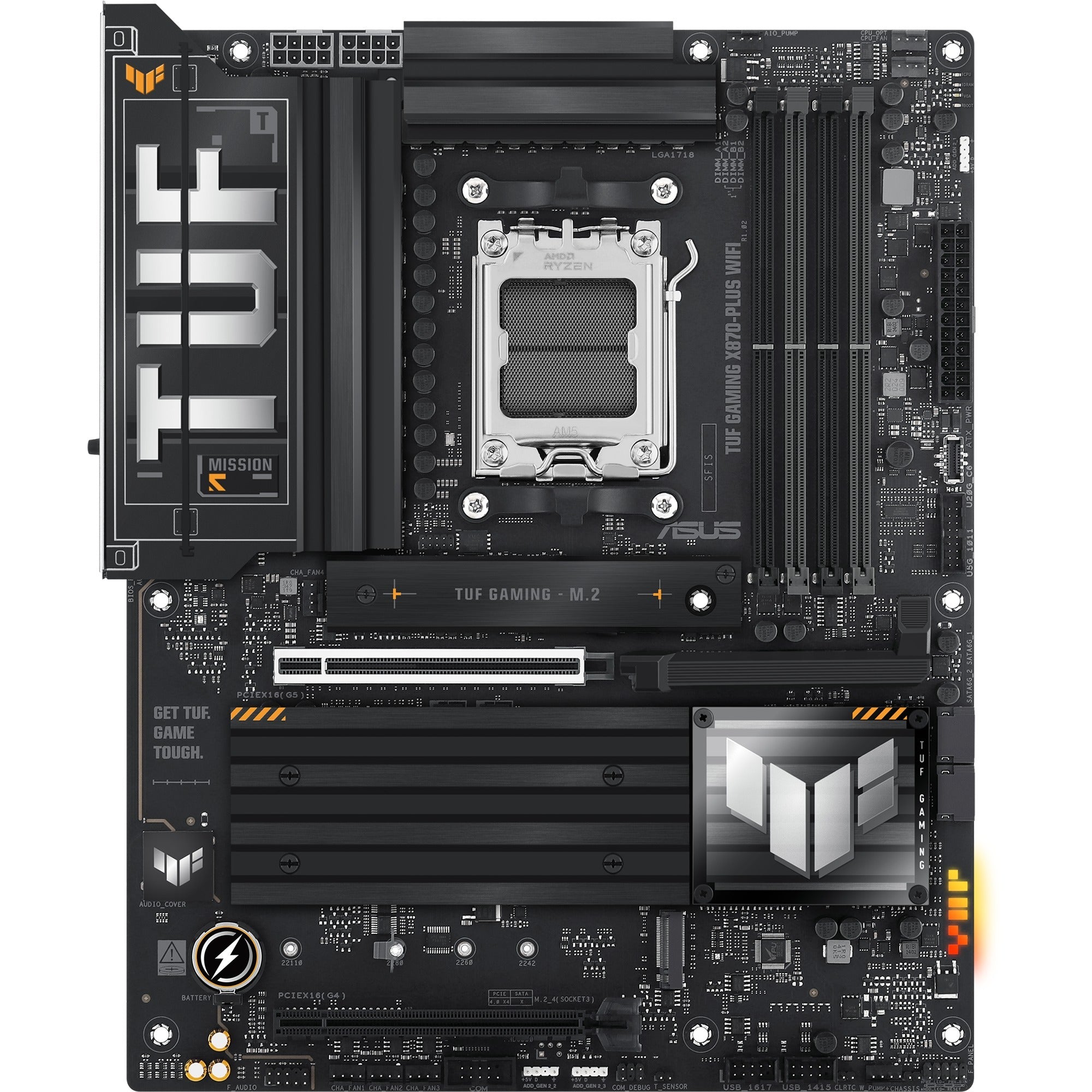 Asus tuf gaming x870-plus wifi socket am5 moederbord (raid, 2.5gb-lan, wi-fi 7, bt, sound, atx)