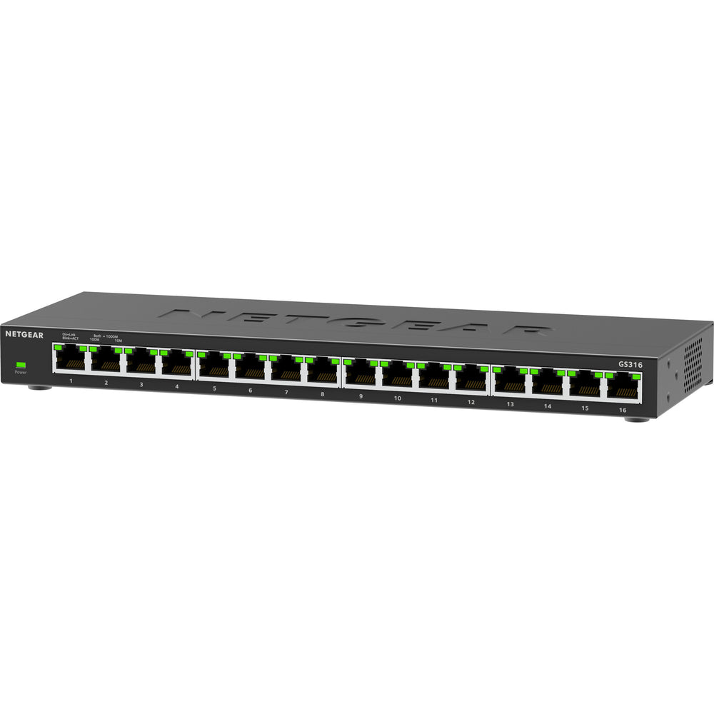 Netgear gs316v3 switch (zwart)