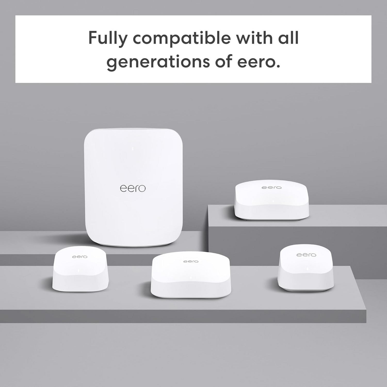 Eero 7 mesh wifi system, 3 stuks mesh router (wit)