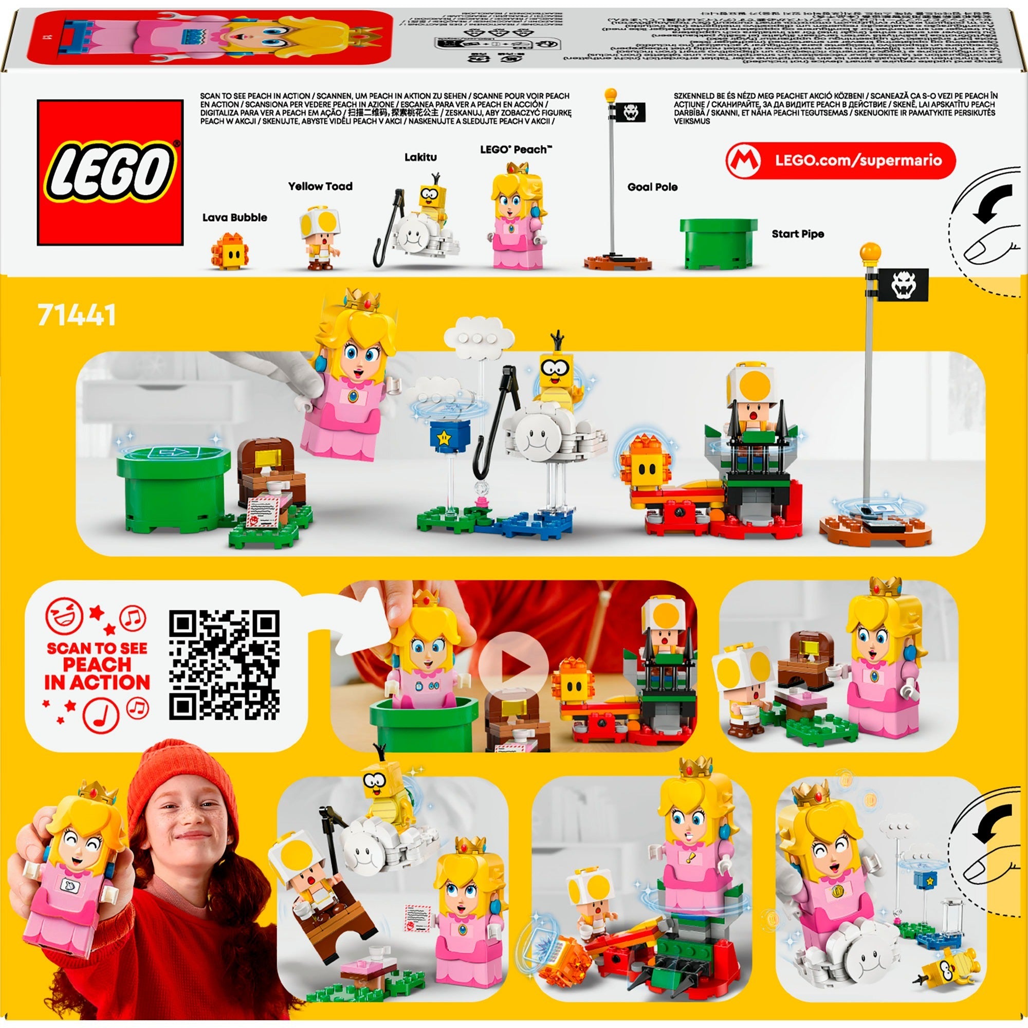 Lego super mario 71441 avonturen met interactieve perzik