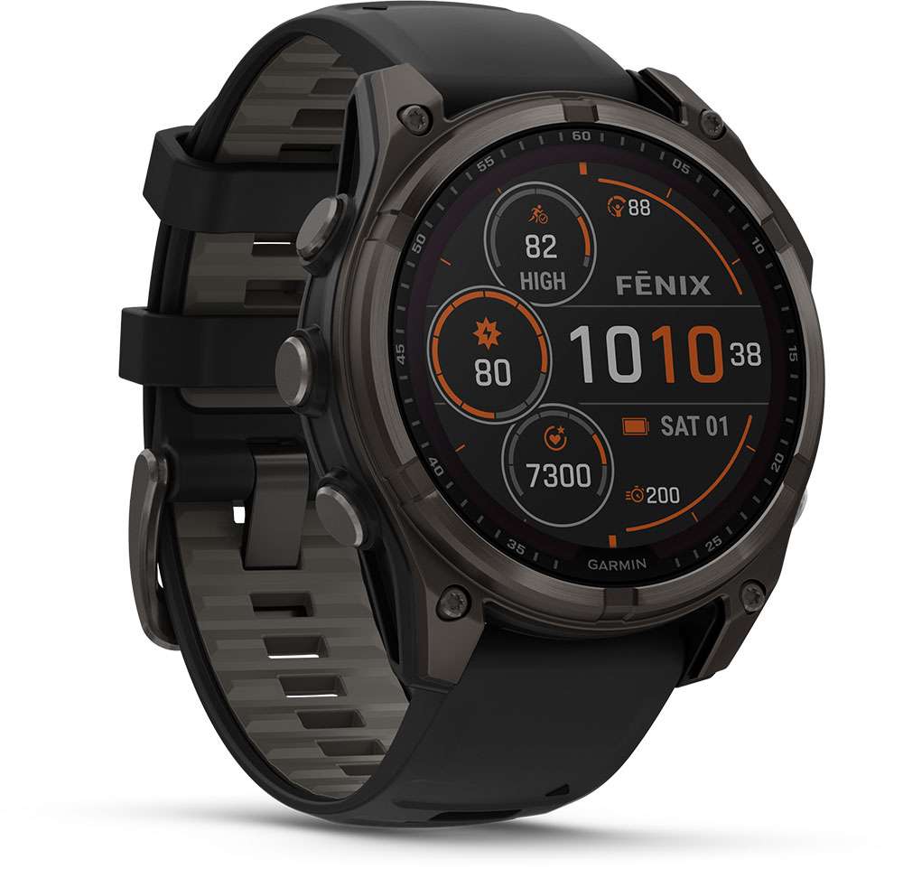 Garmin fēnix® 8 - 47 mm solar sapphire - gps multisport smartwatch