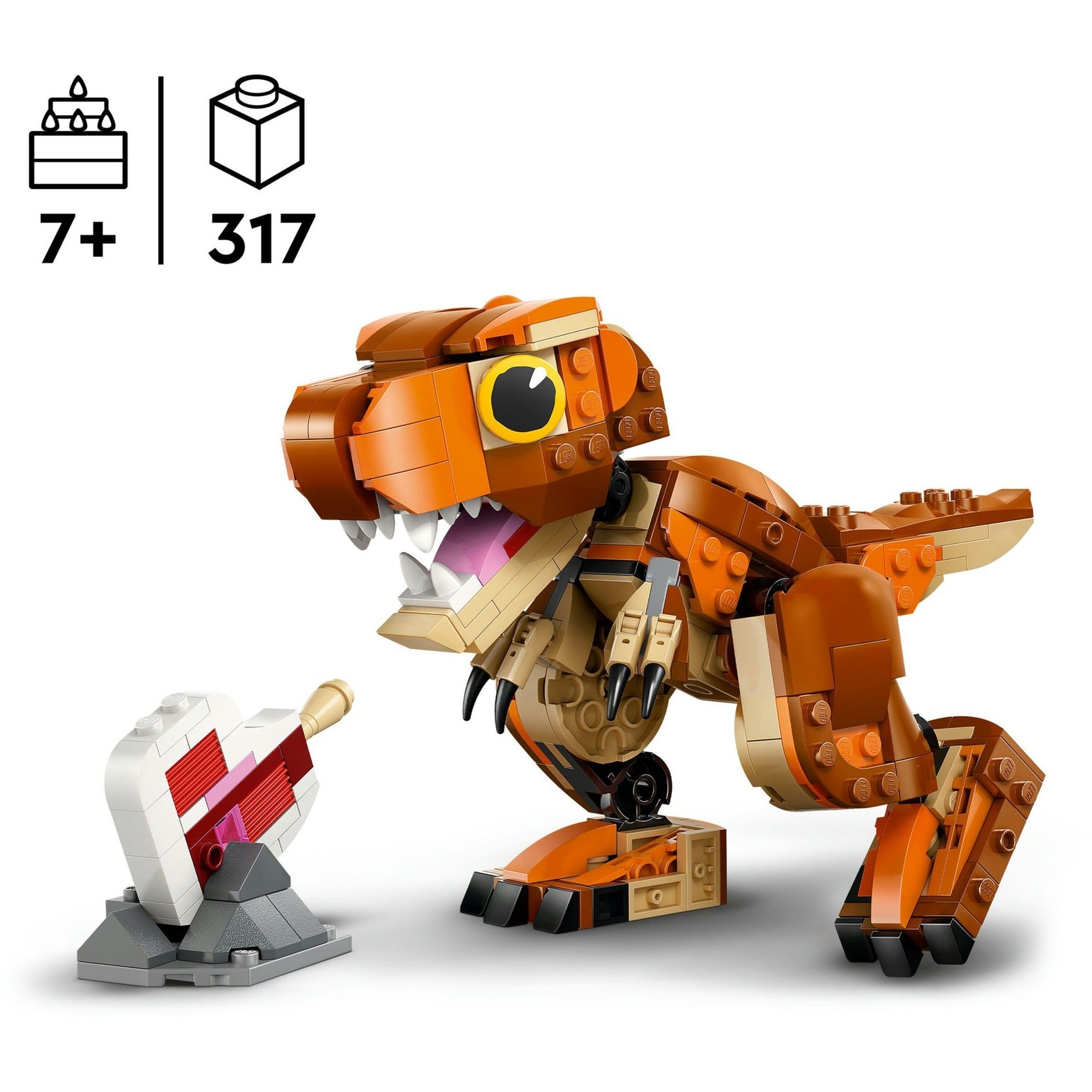 Lego jurassic world 76967 kleine eter: t. rex