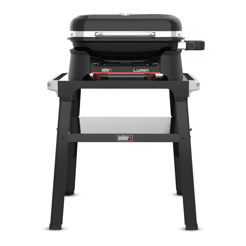 Weber lumin compact elektrische barbecue voor buiten met onderstel (zwart, 4 tot 6 personen, grilloppervlak 1561 cm²)
