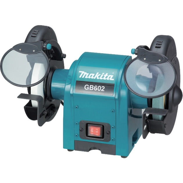 Makita 230 v werkbankslijper 150 mm gb602 werkbankslijpmachine (blauw zwart)