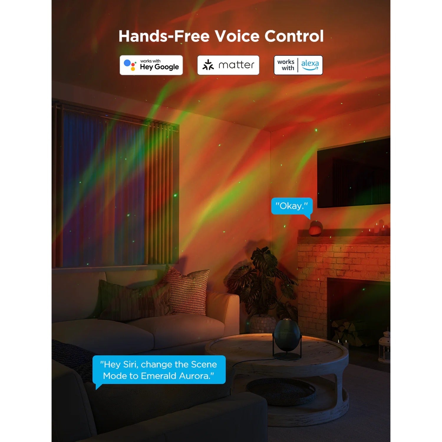 Govee sterrenprojector matter rgbw - aurora projector