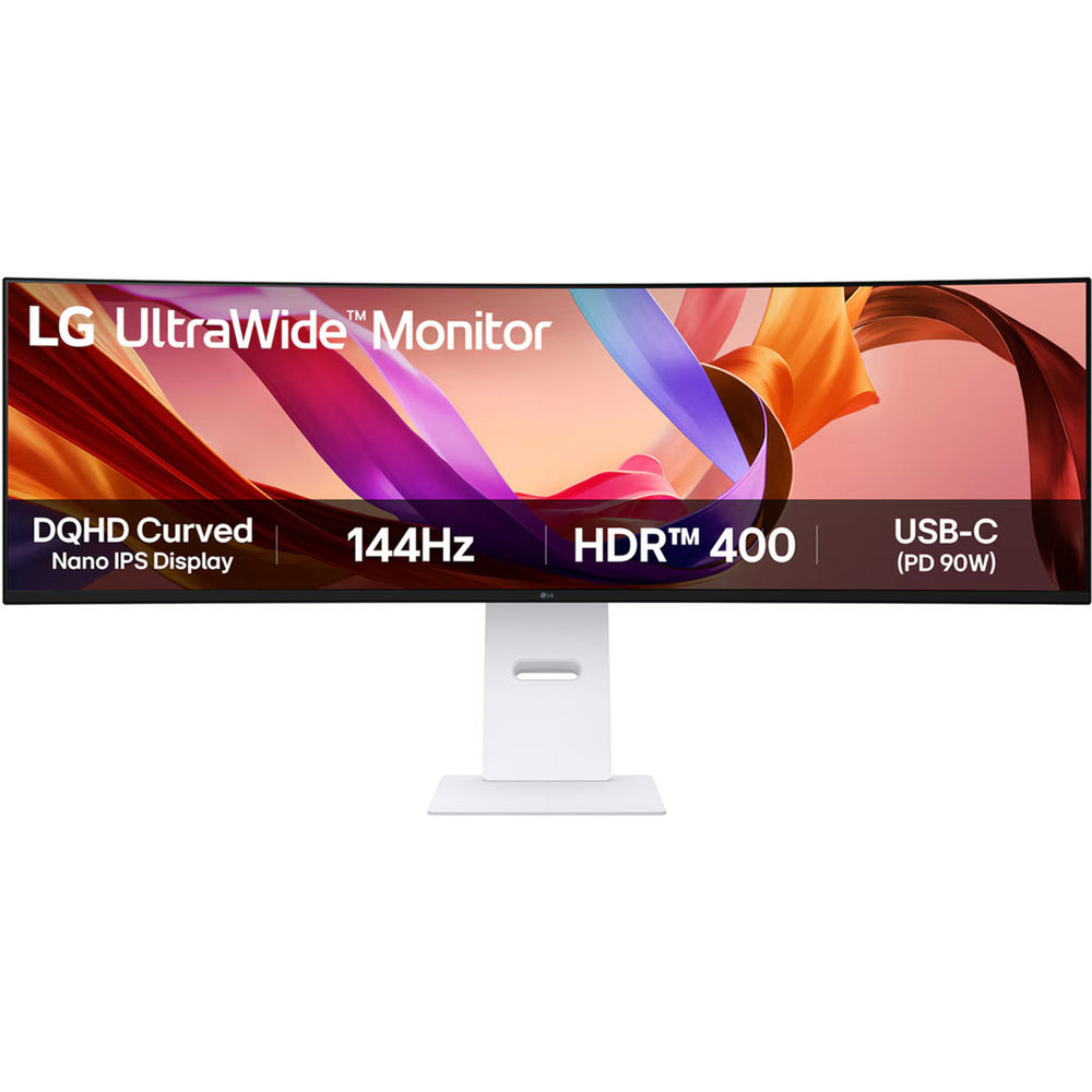 Lg ultrawide 49u950a-w 49 curved monitor (wit, hdmi, displayport, 2x usb-a, usb-c, 144 hz)