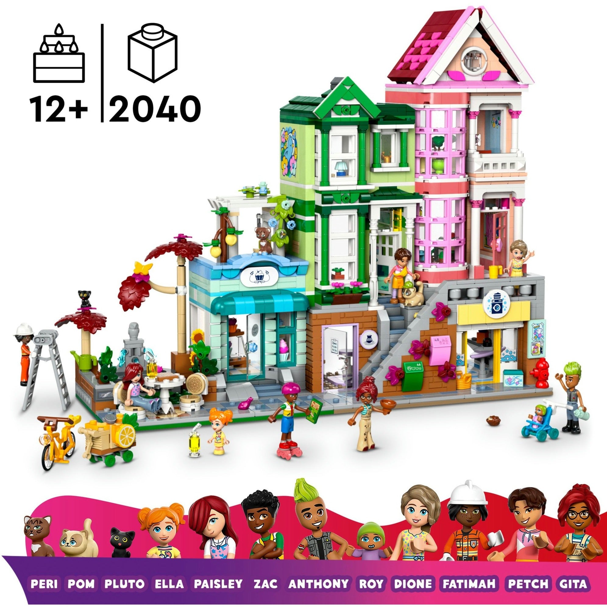 Lego Friends 42670 Heartlake City appartementen en winkels