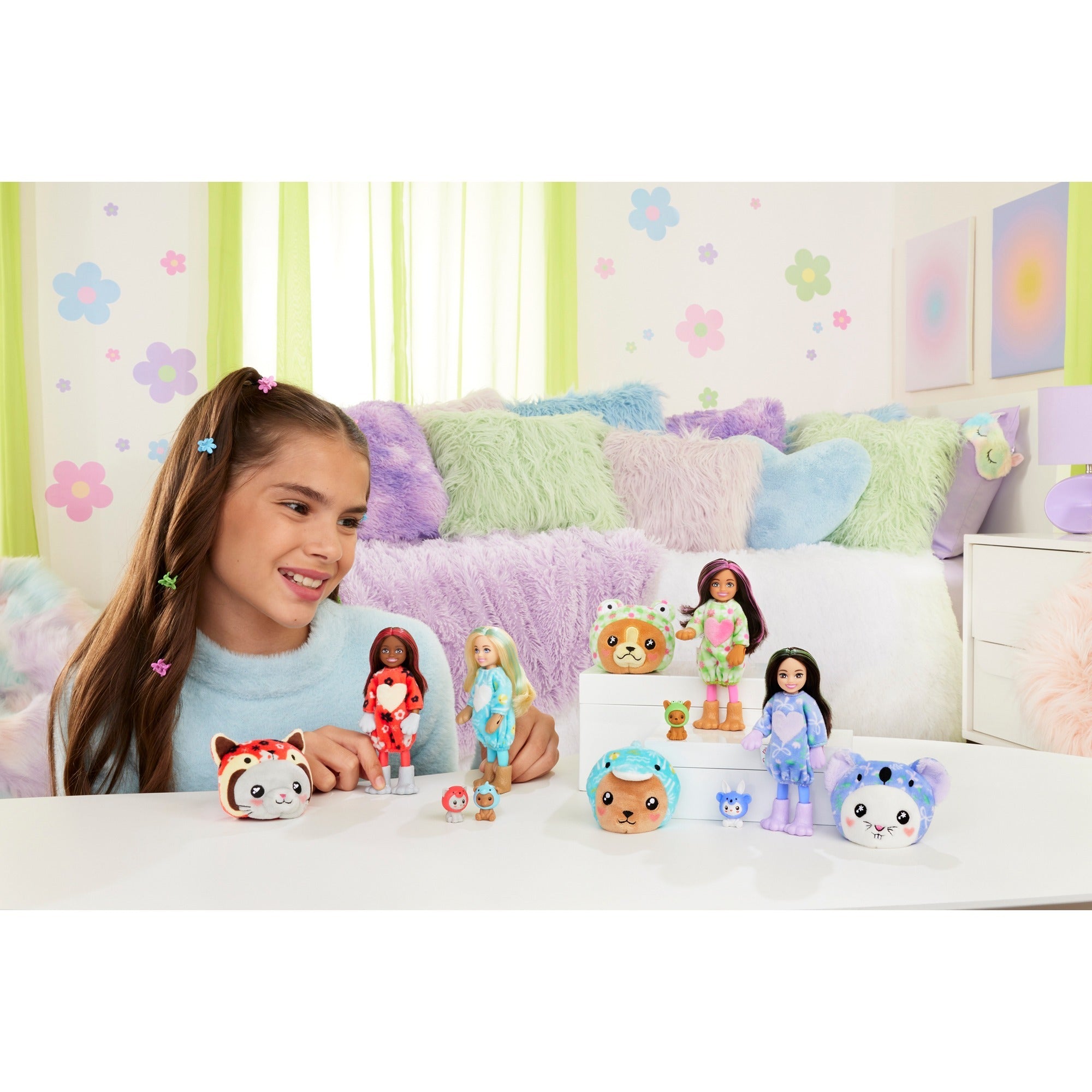 Mattel Cutie Reveal Chelsea Kitten als reed pand