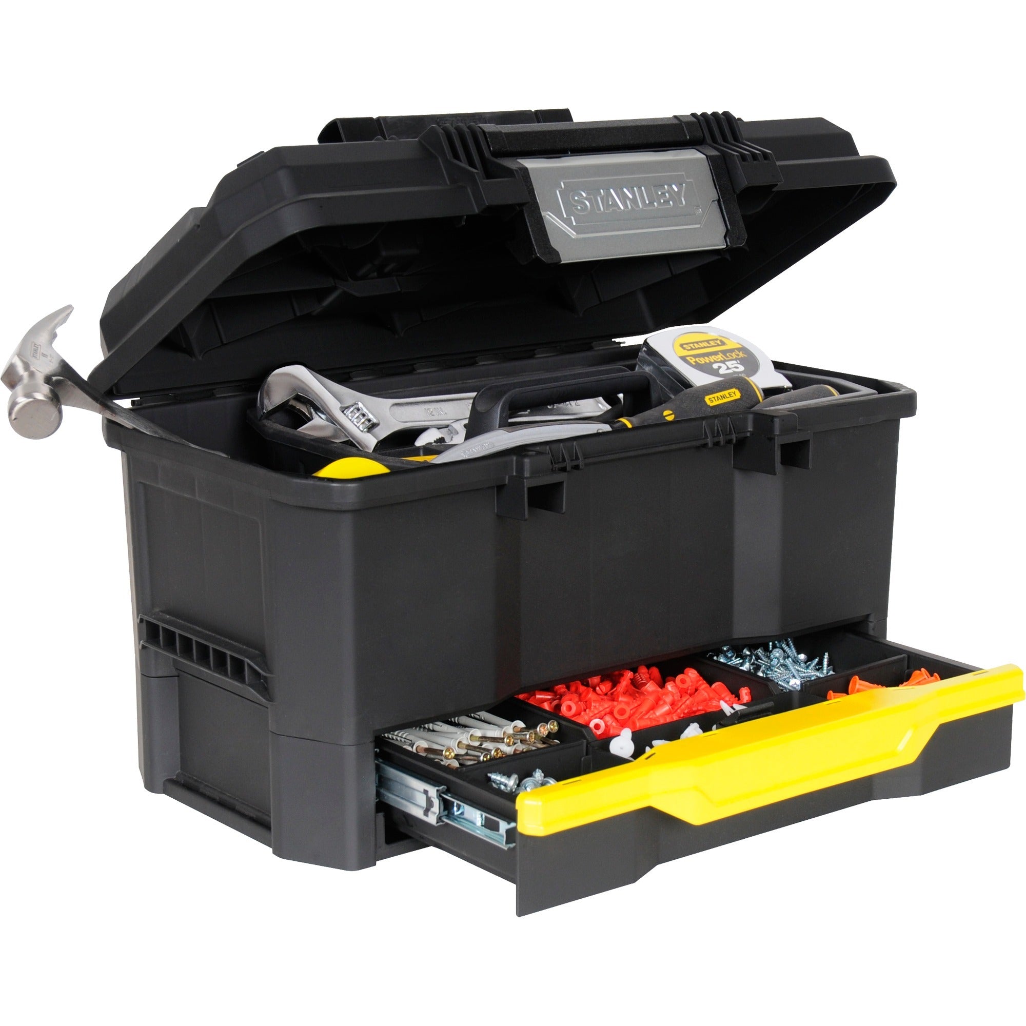 Stanley koffers gereedschapskoffer 19 met drukslot en lade, type 1-70-316 - 1-70-316
