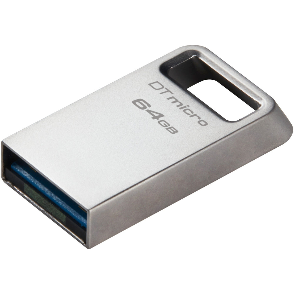 Kingston datatraveler micro 64 gb usb-stick (zilver, dtmc3g2 64gb, usb 3.2 gen 1)