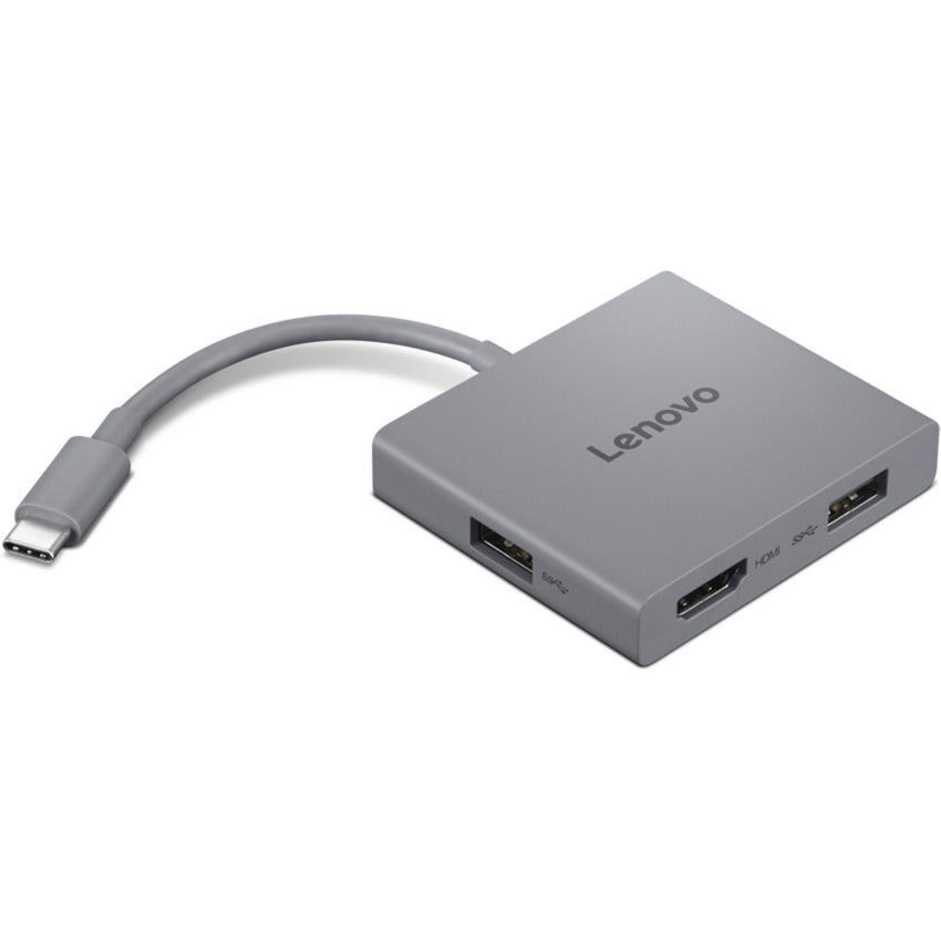 Lenovo usb-c 4 in 1 hub gen2 usb-hub (grijs)