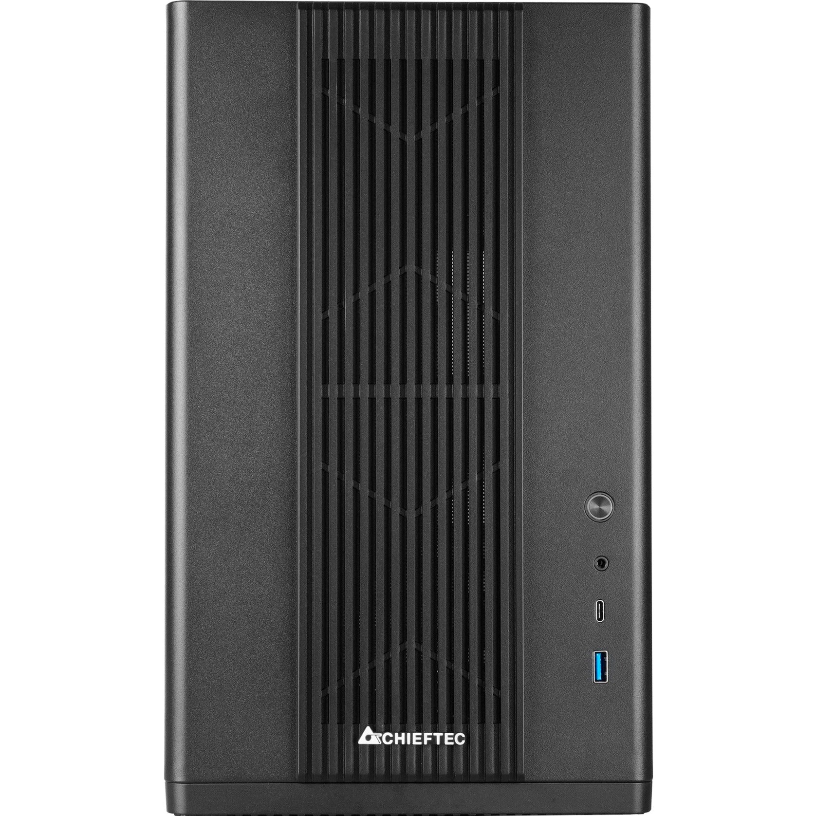 Chieftec bx-mesh mini tower behuizing (zwart | 1x usb-a | 1x usb-c | tempered glass)