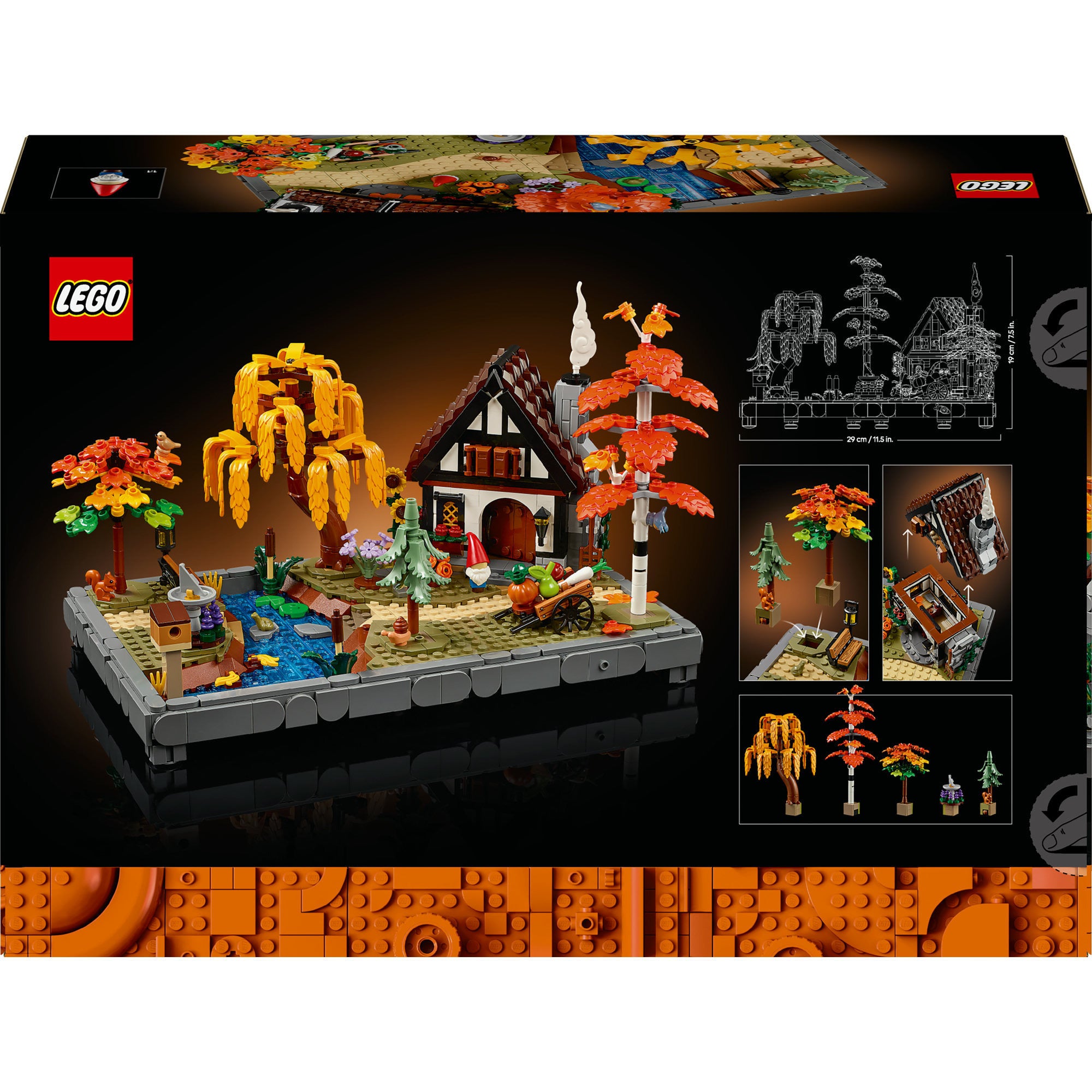 Lego icons - herfsttuin met cottage constructiespeelgoed (11372)