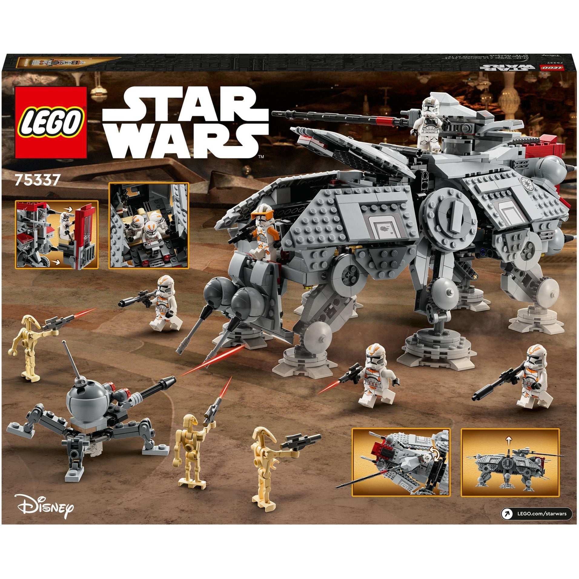 Lego star wars - at-te walker constructiespeelgoed (75337)