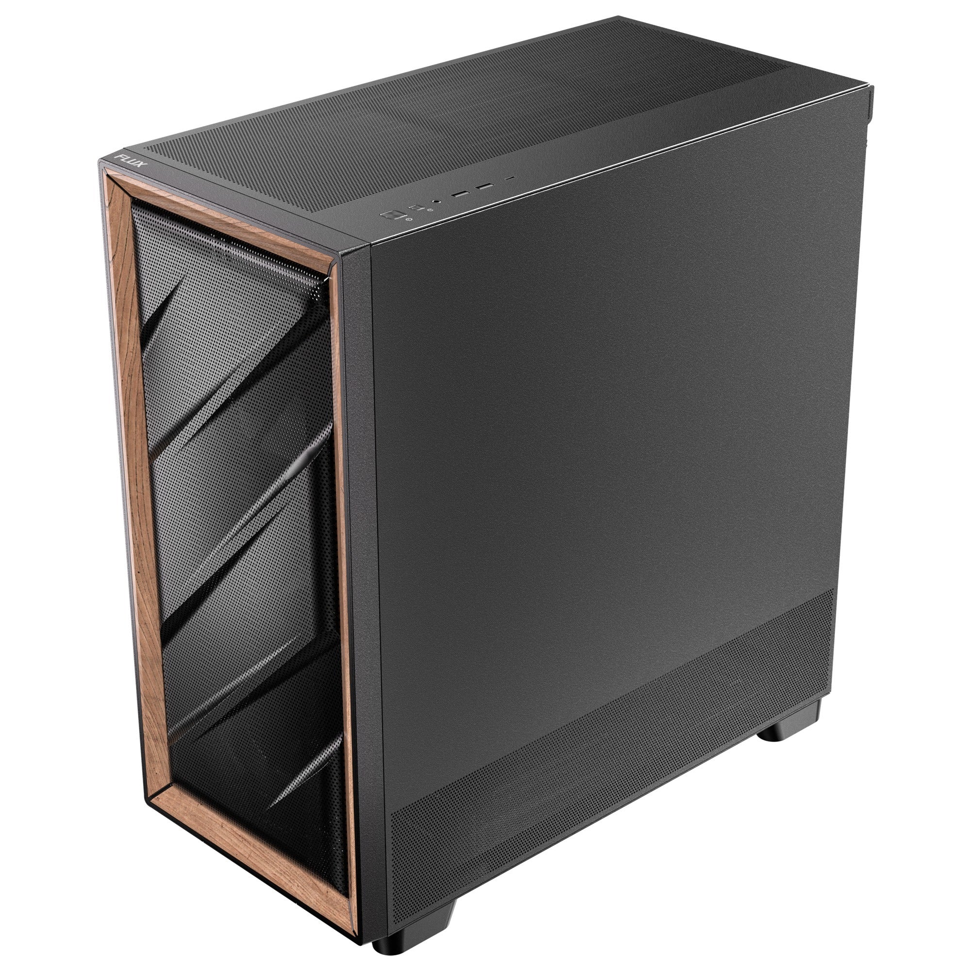 Antec flux se midi tower behuizing (zwart | 2x usb-a | 1x usb-c)