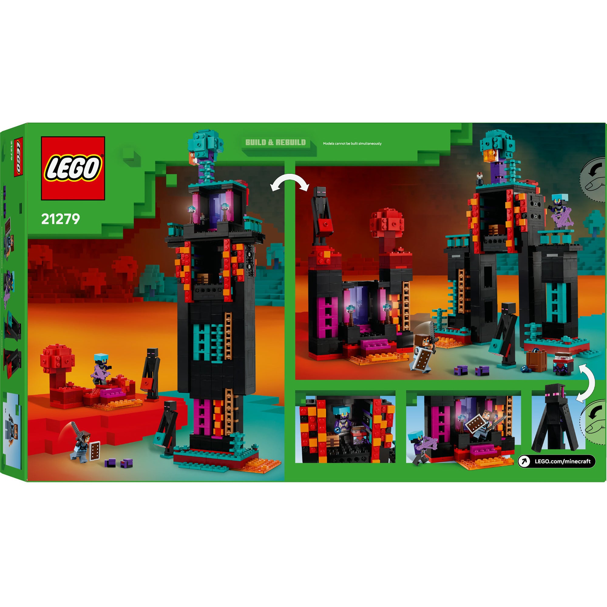 Lego minecraft - de enderman toren constructiespeelgoed (21279)