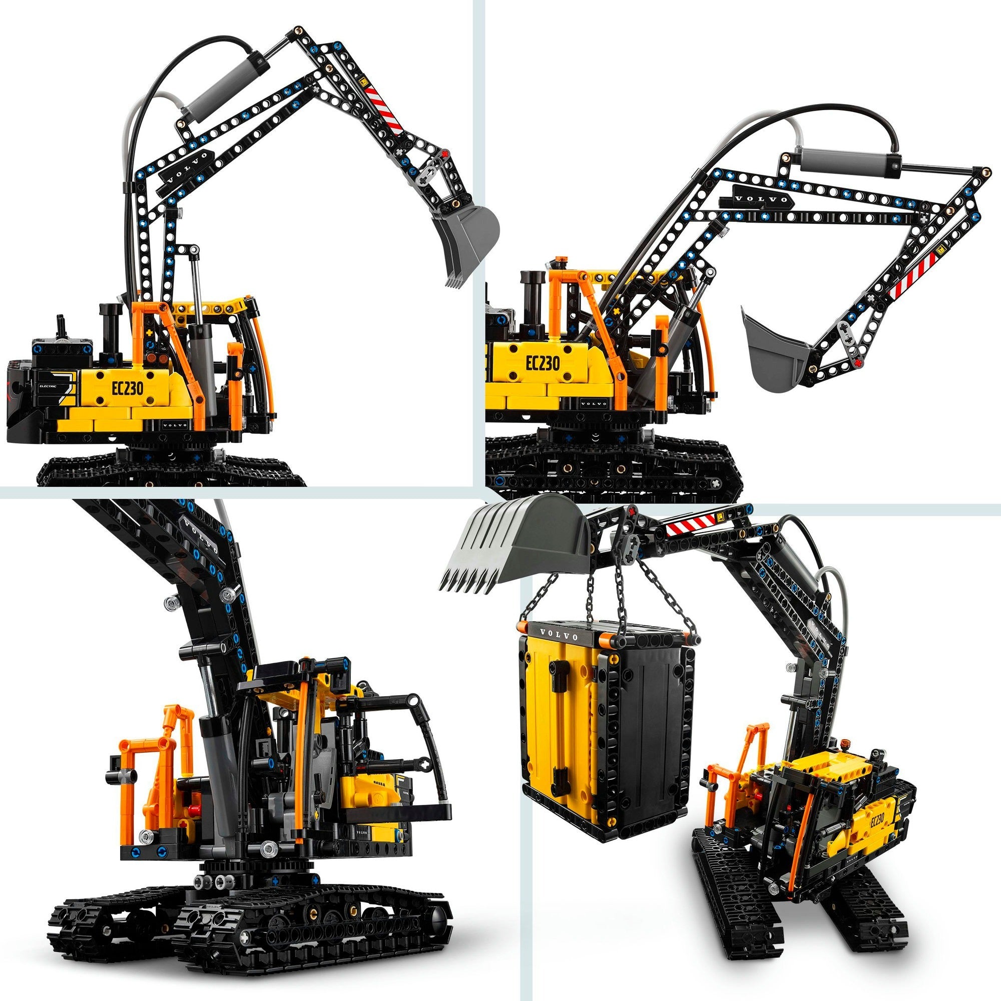 Lego technic volvo fmx truck ec230 elektrische graafmachine 42175