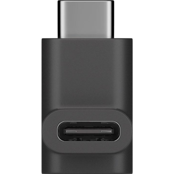 Goobay usb-c (male) naar usb-c (female) 90° adapter (zwart)