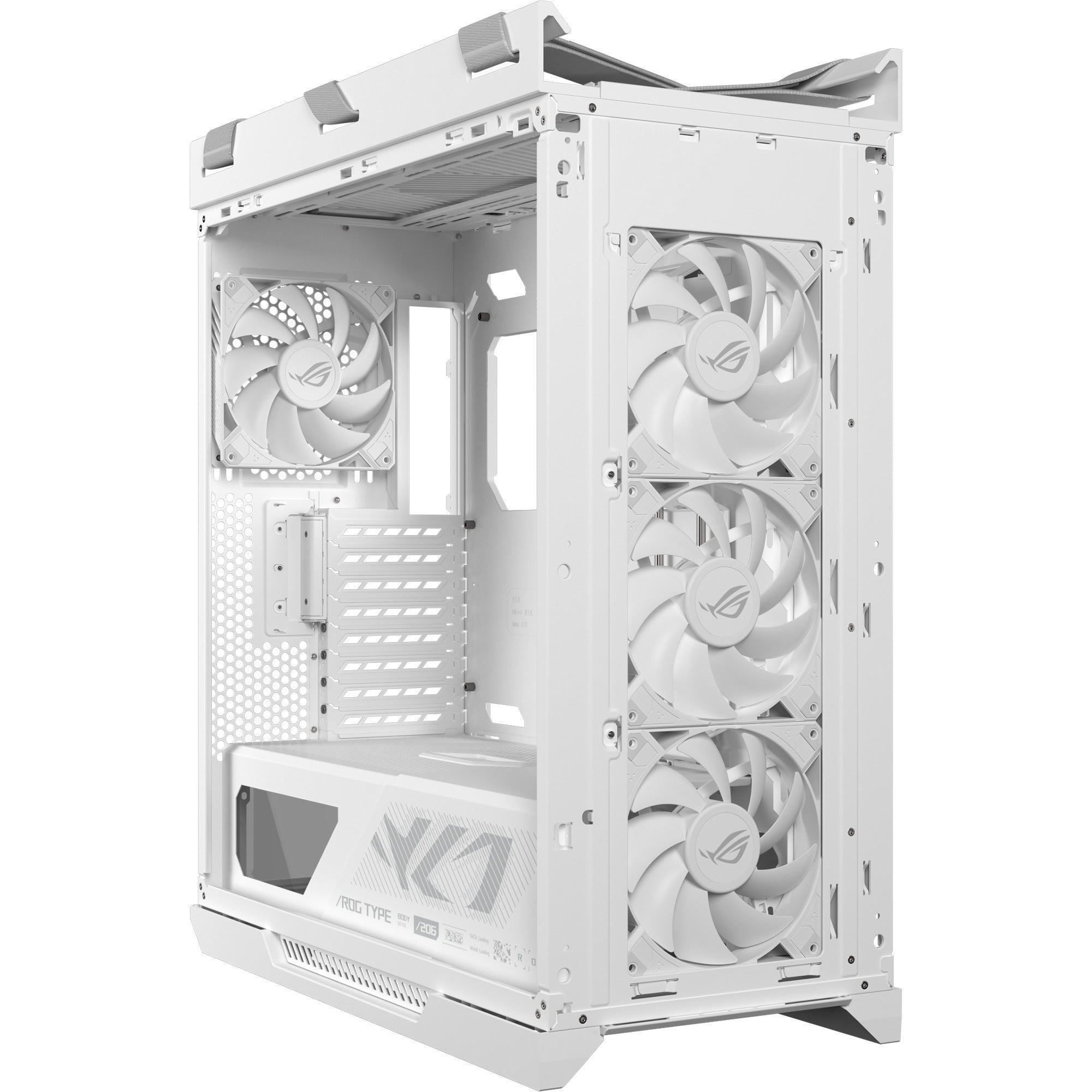 Asus rog strix helios ii gx601s midi tower behuizing (wit | 4x usb-a | 2x usb-c | rgb | tempered glass)