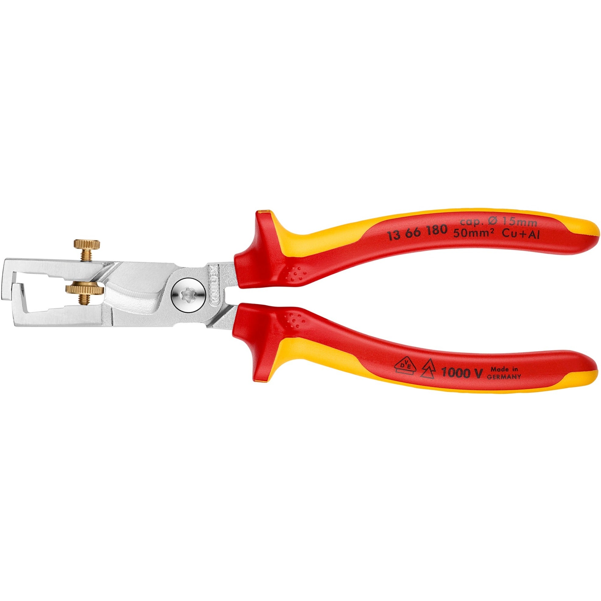 Knipex 13 66 180 strix vde afstriptang met kabelschaar - 180mm