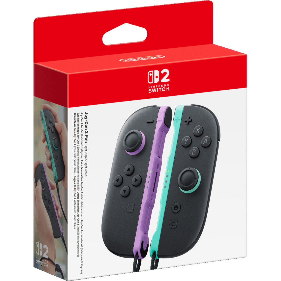 Nintendo joy-con 2 controllerset (lichtpaars lichtgroen)
