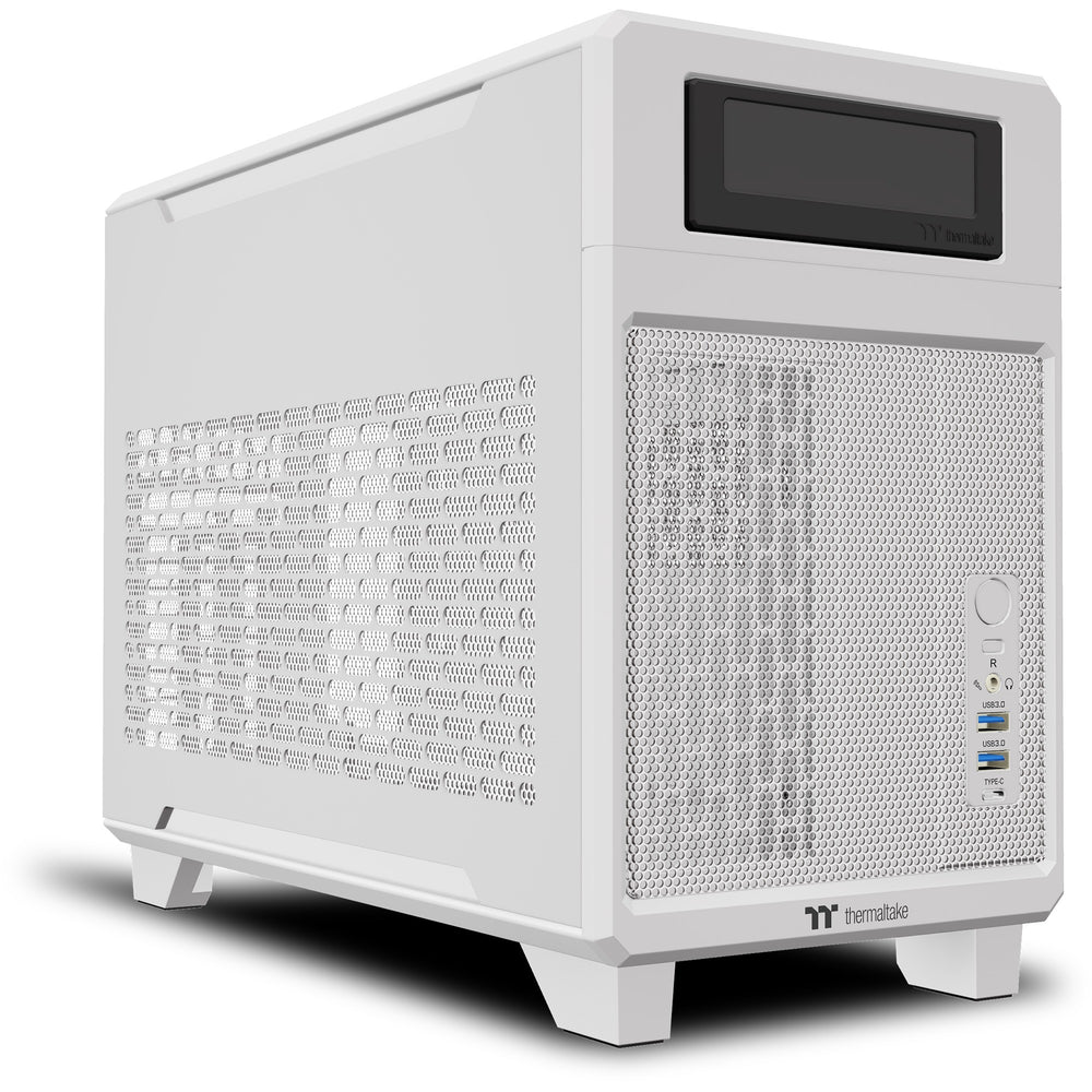 Thermaltake tr100 snow mini tower behuizing (wit | 2x usb-a | 1x usb-c)