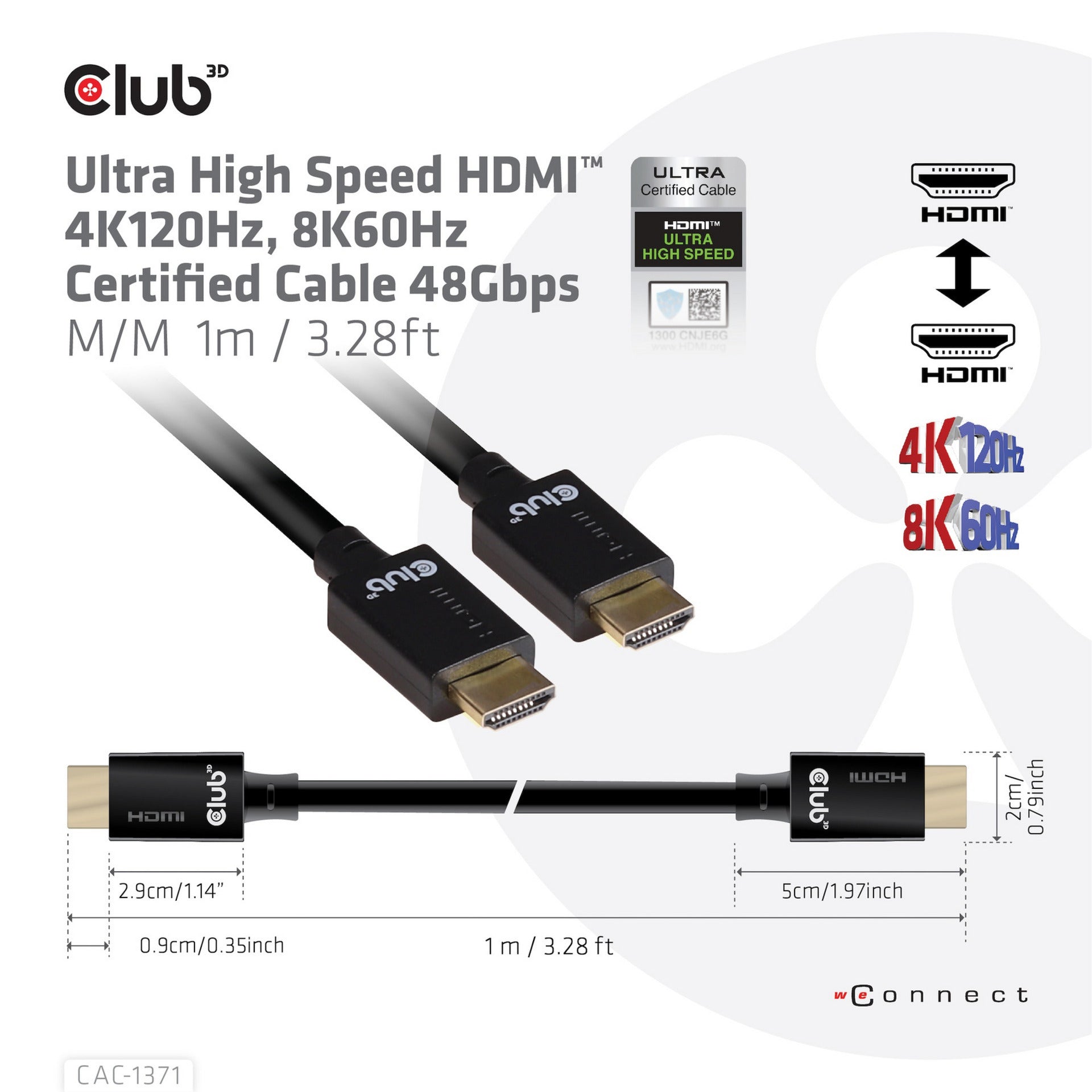 Club 3D Club 3D Ultrahoge snelheid HDM