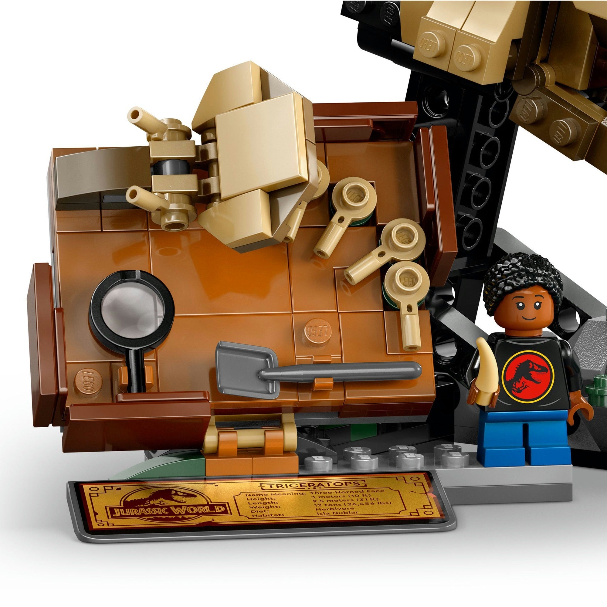 Lego jurassic world dinosaurusfossielen: triceratops schedel - 76969