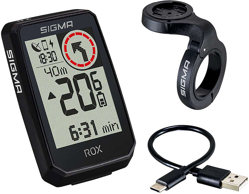 Sigma fietscomputer rox 2.0 endurance zwart
