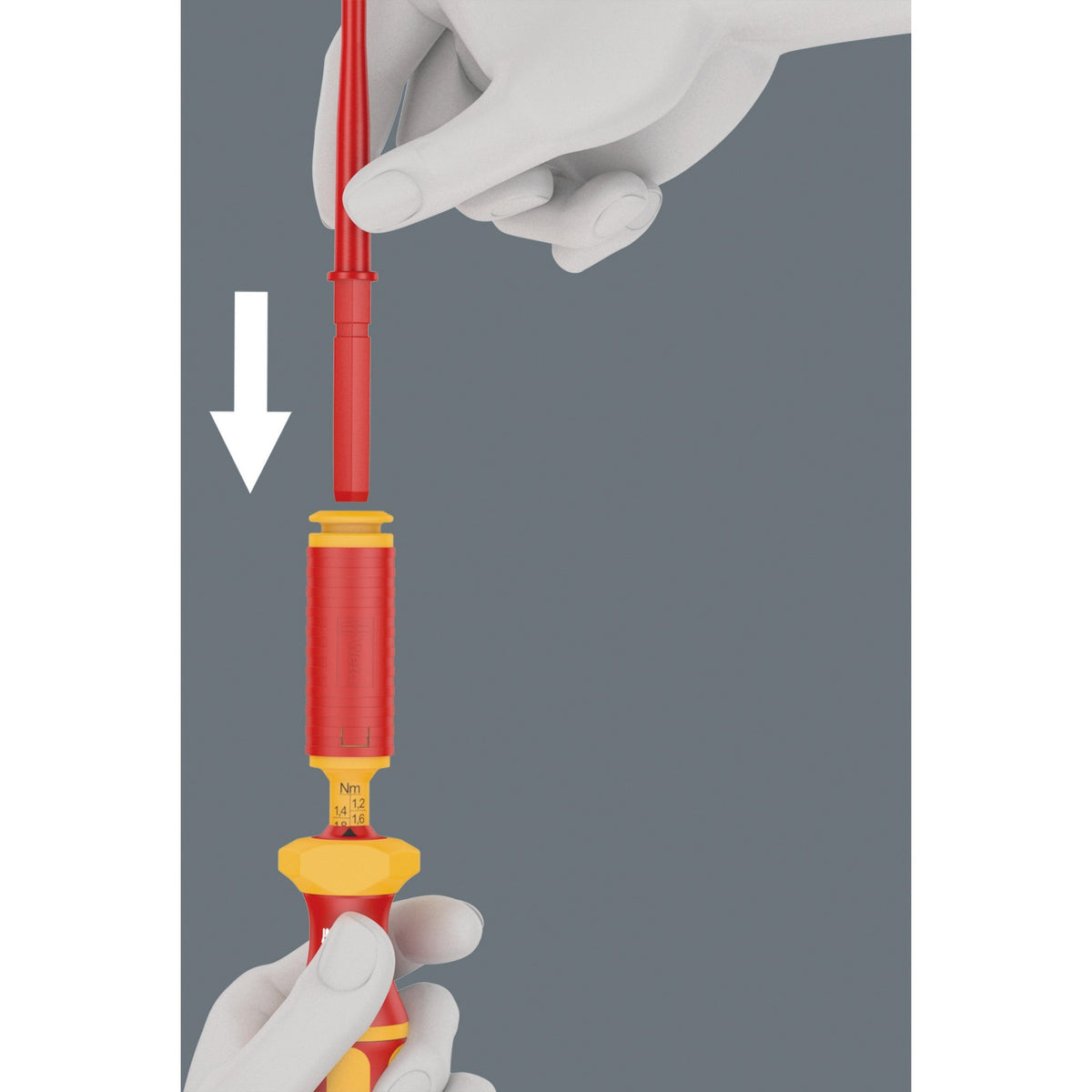 Wera kraftform kompakt vde 16 torque extra slim 1 tool finder schroevendraaier (rood geel, 16‑delig)
