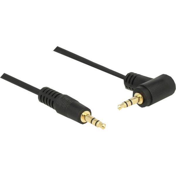 Delock 3.5 mm male > 3.5 mm male cable (black, 1 meter)