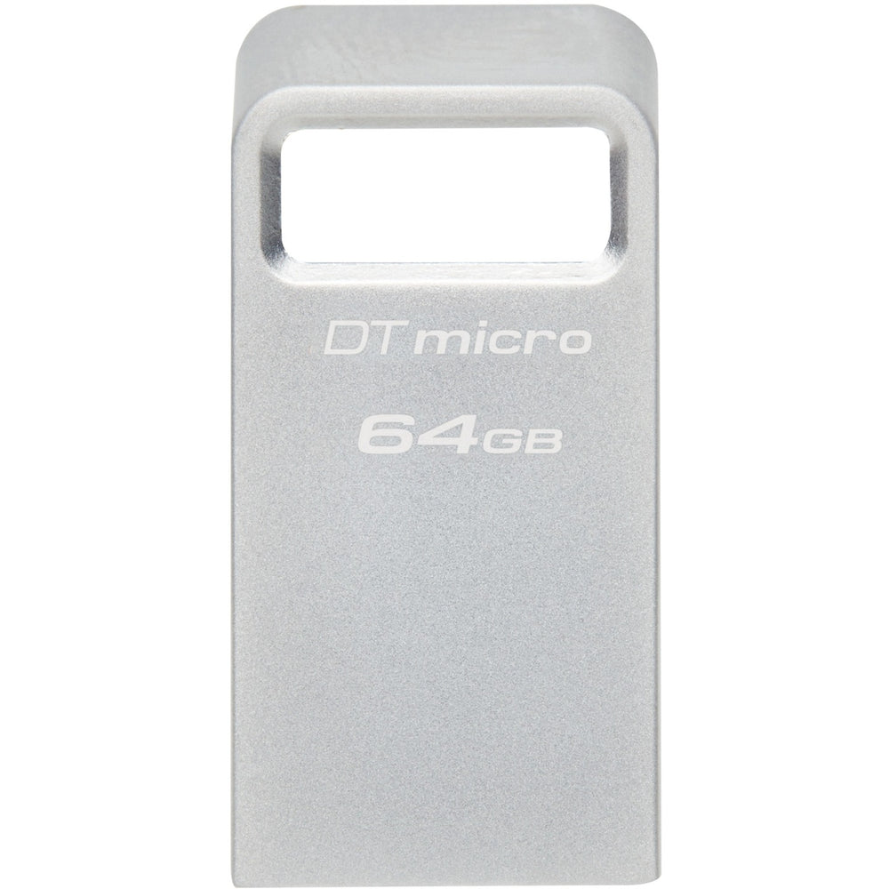 Kingston datatraveler micro 64 gb usb-stick (zilver, dtmc3g2 64gb, usb 3.2 gen 1)