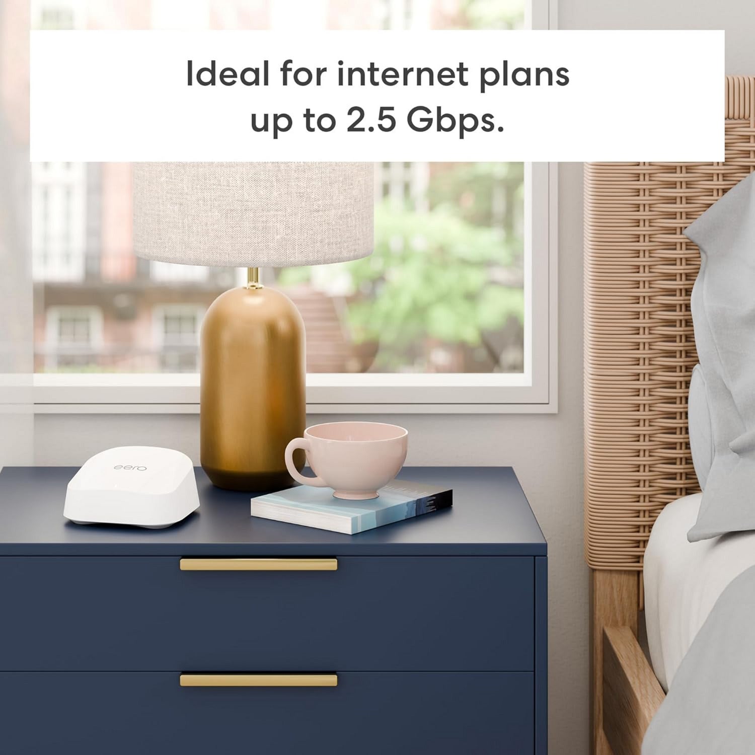 Eero 7 mesh wifi system, 3 stuks mesh router (wit)