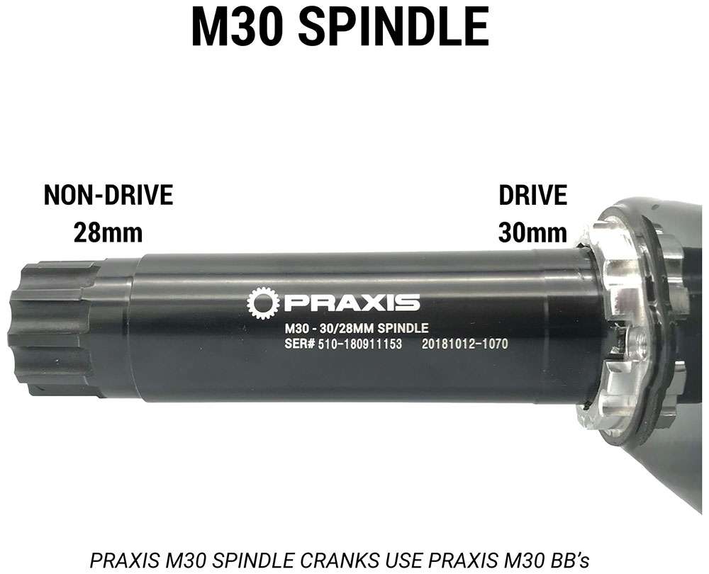 Praxis Trapas adapter M30 Race MTB 68-73mm