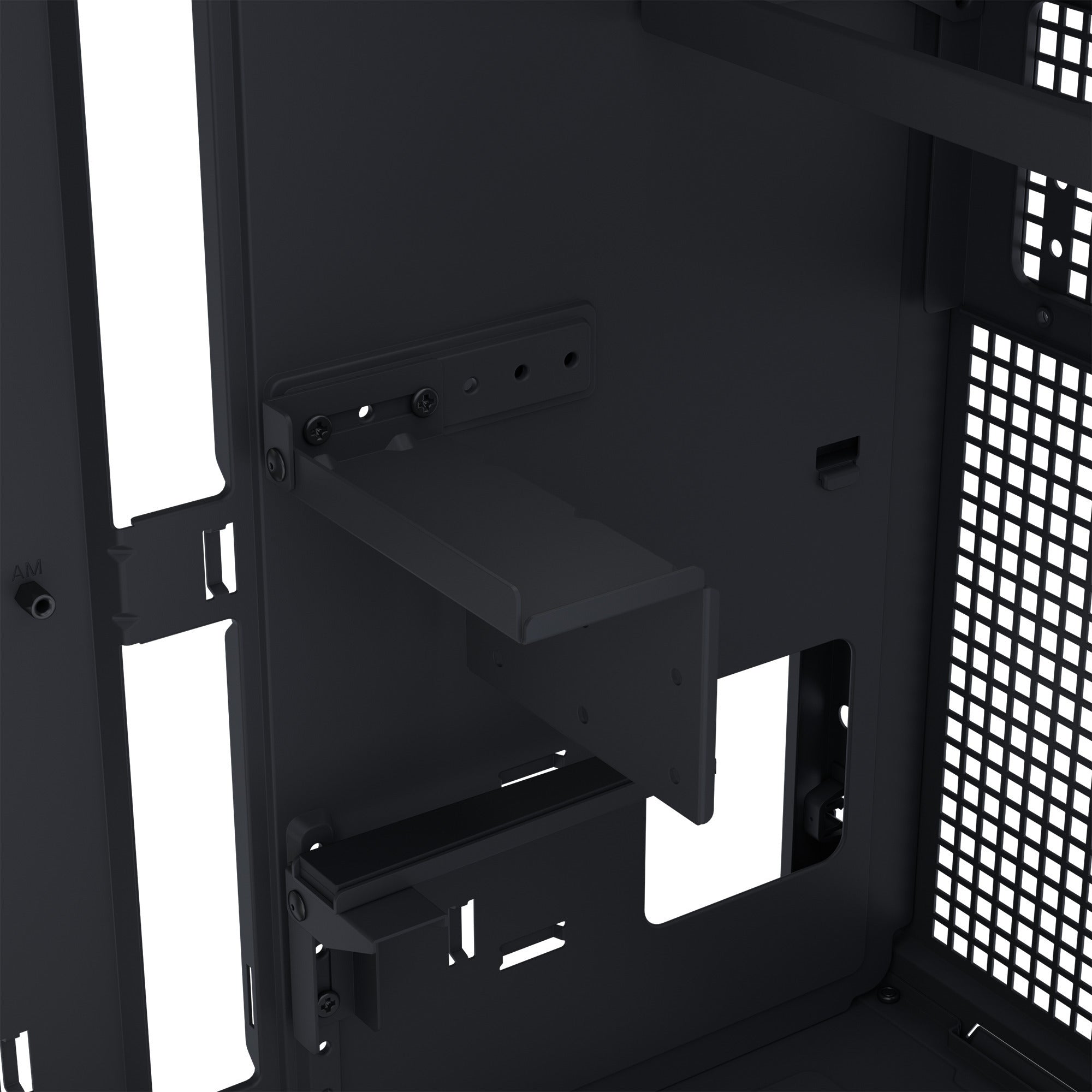 Asus prime ap303 - mesh panel midi tower behuizing (zwart | 2x usb-a | 1x usb-c)