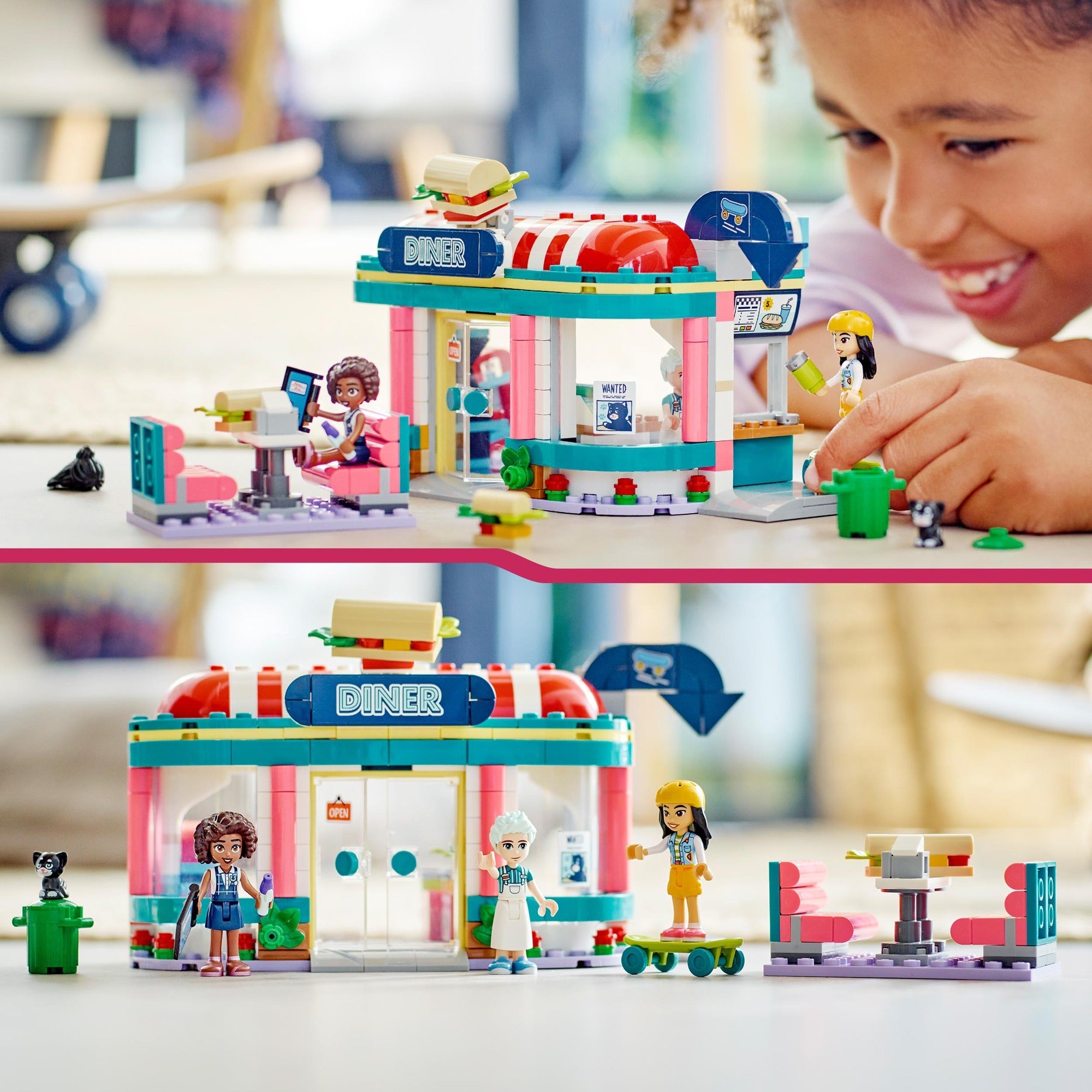 Lego friends - heartlake restaurant in de stad constructiespeelgoed (41728)