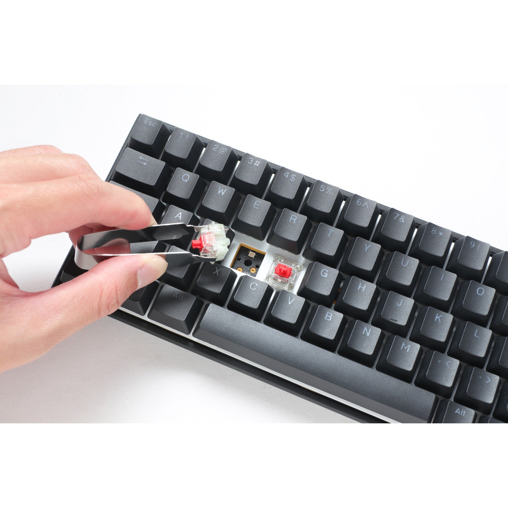 Ducky mecha pro sf, toetsenbord (zwart, us lay-out, cherry mx red, rgb leds, 65%, pbt double-shot)