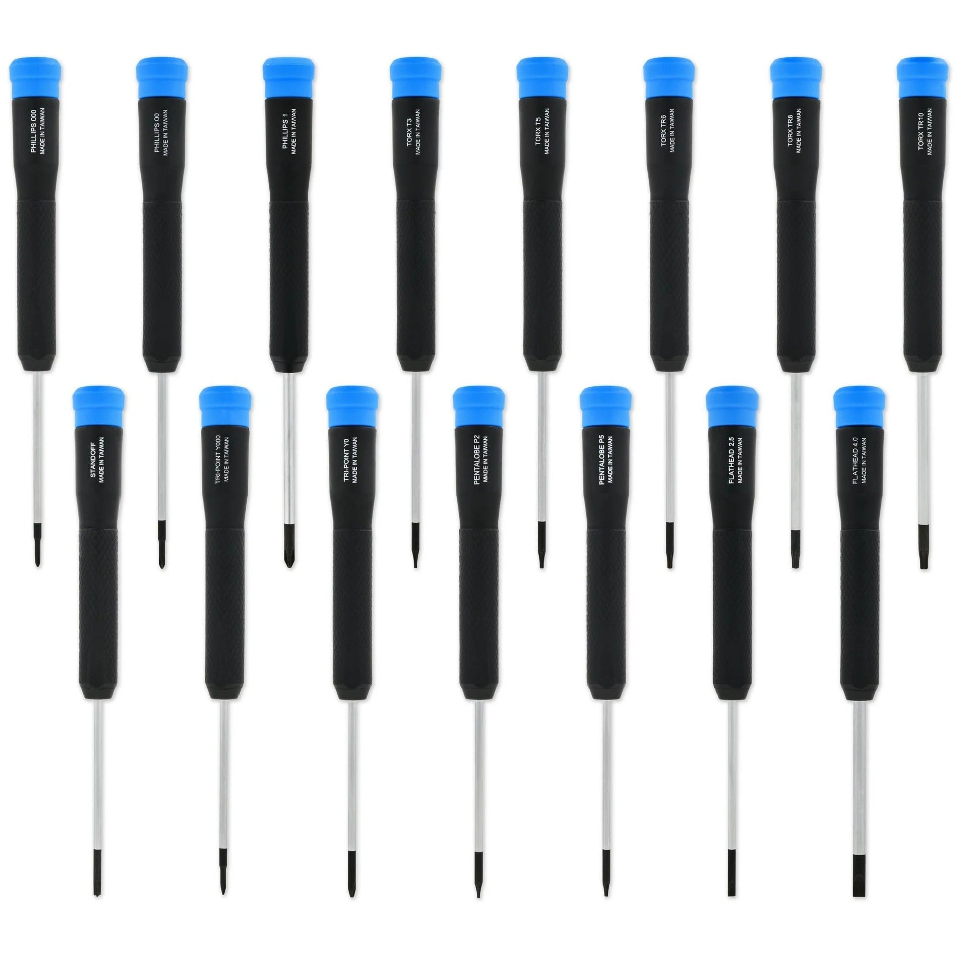 Ifixit marlin precisie schroevendraaierset, 15 stuks (zwart blauw)
