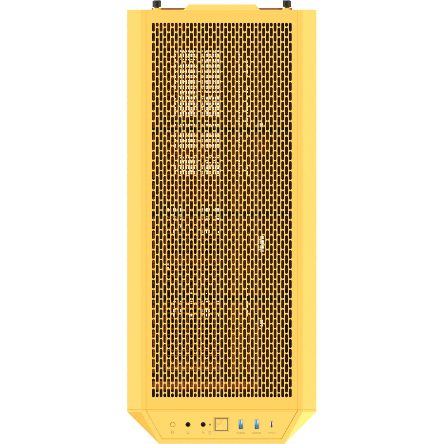 Thermaltake view 600 tg butter caramel big tower behuizing (geel | 2x usb-a | 1x usb-c | tempered glass)