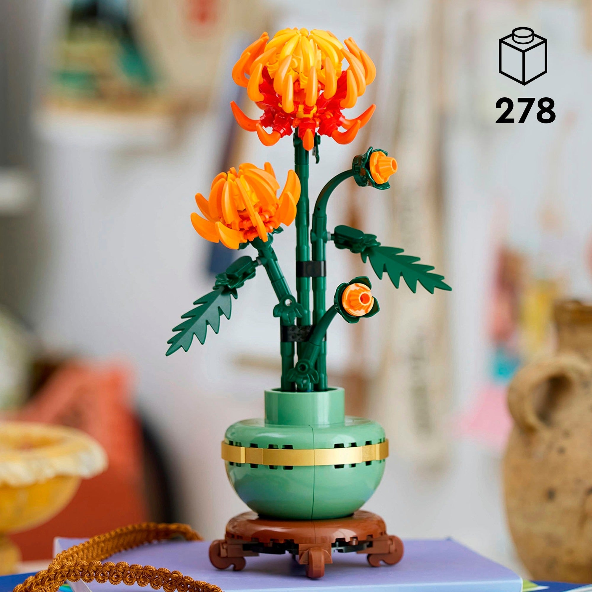 Lego 10368 iconen chrysant