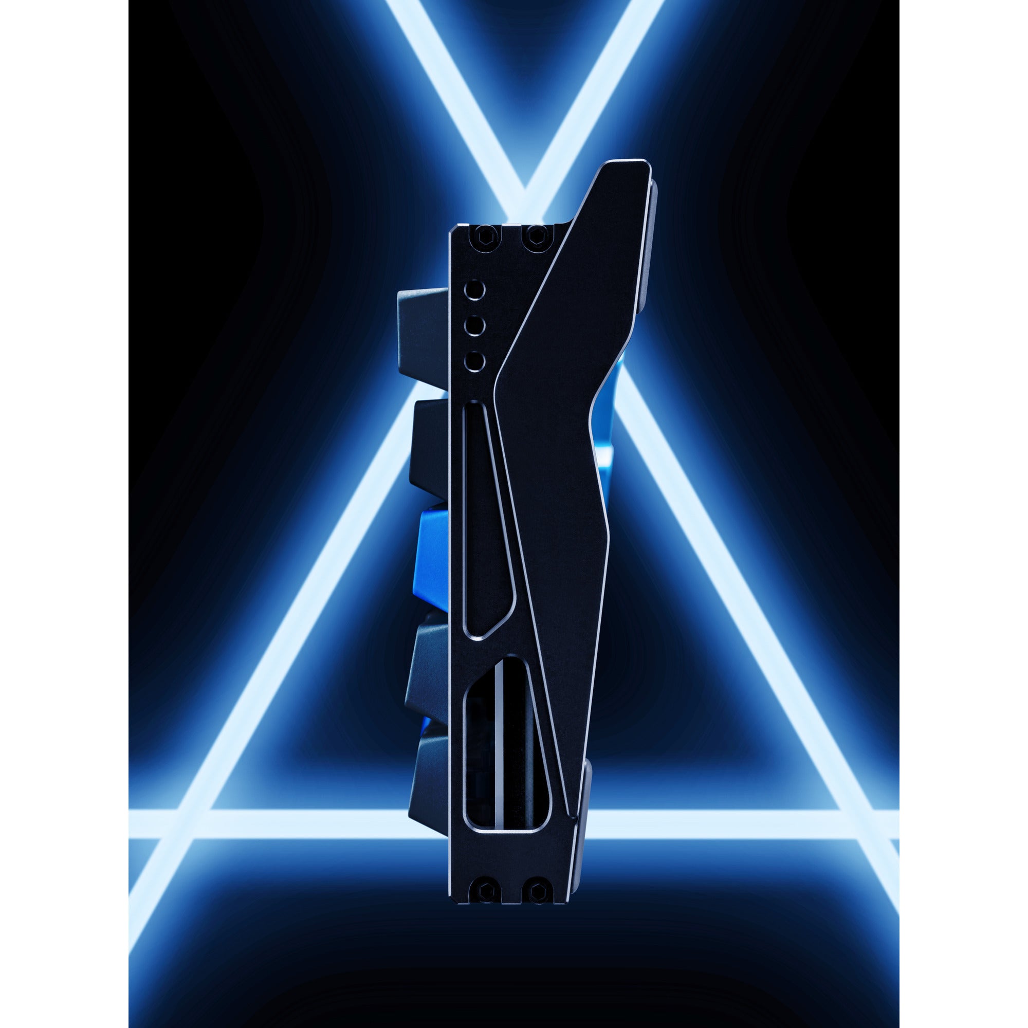 Iqunix ez60 magnetic switch gaming he keyboard, gaming toetsenbord (zwart blauw, us lay-out, us-international, gateron magnetic jade pro, 60%, rgb, double shot pbt keycaps)